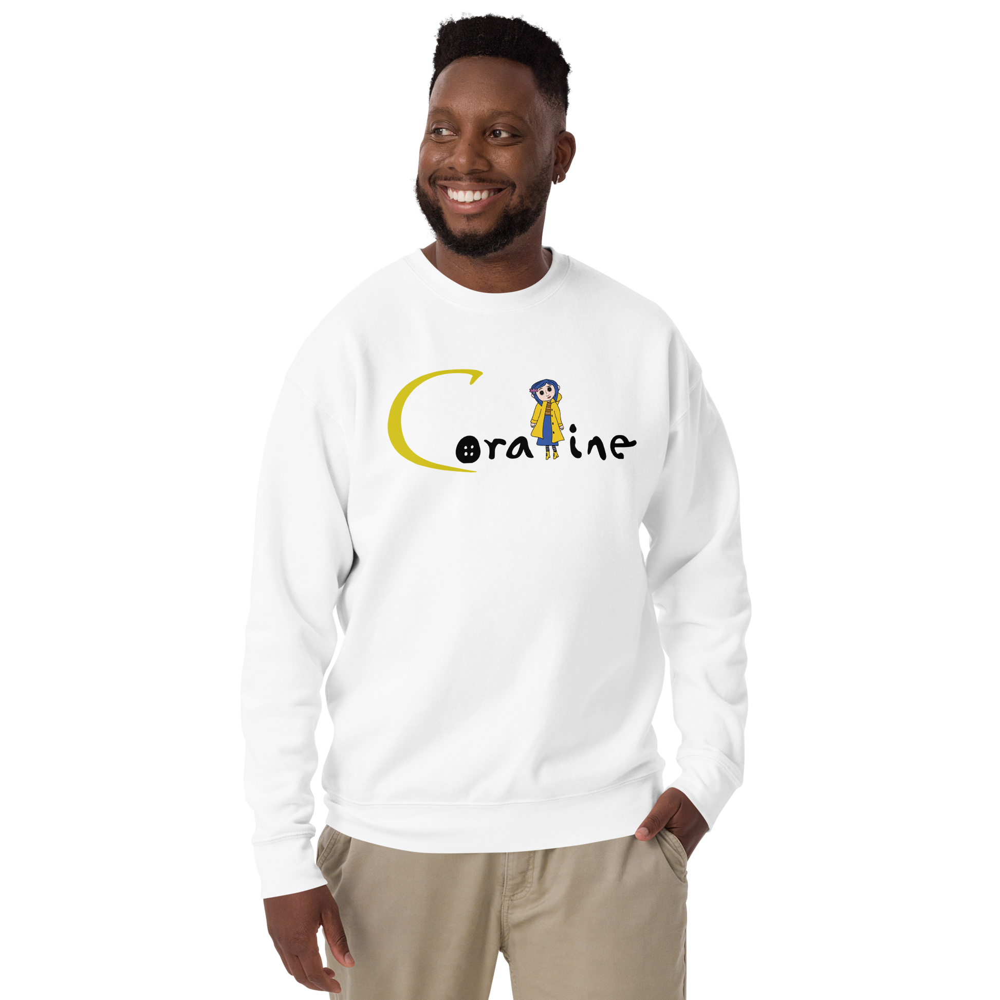 Coraline Button Eyes | Soft-Wash Sweatshirt Soft-Wash Sweatshirt Syntax & Alchemy   