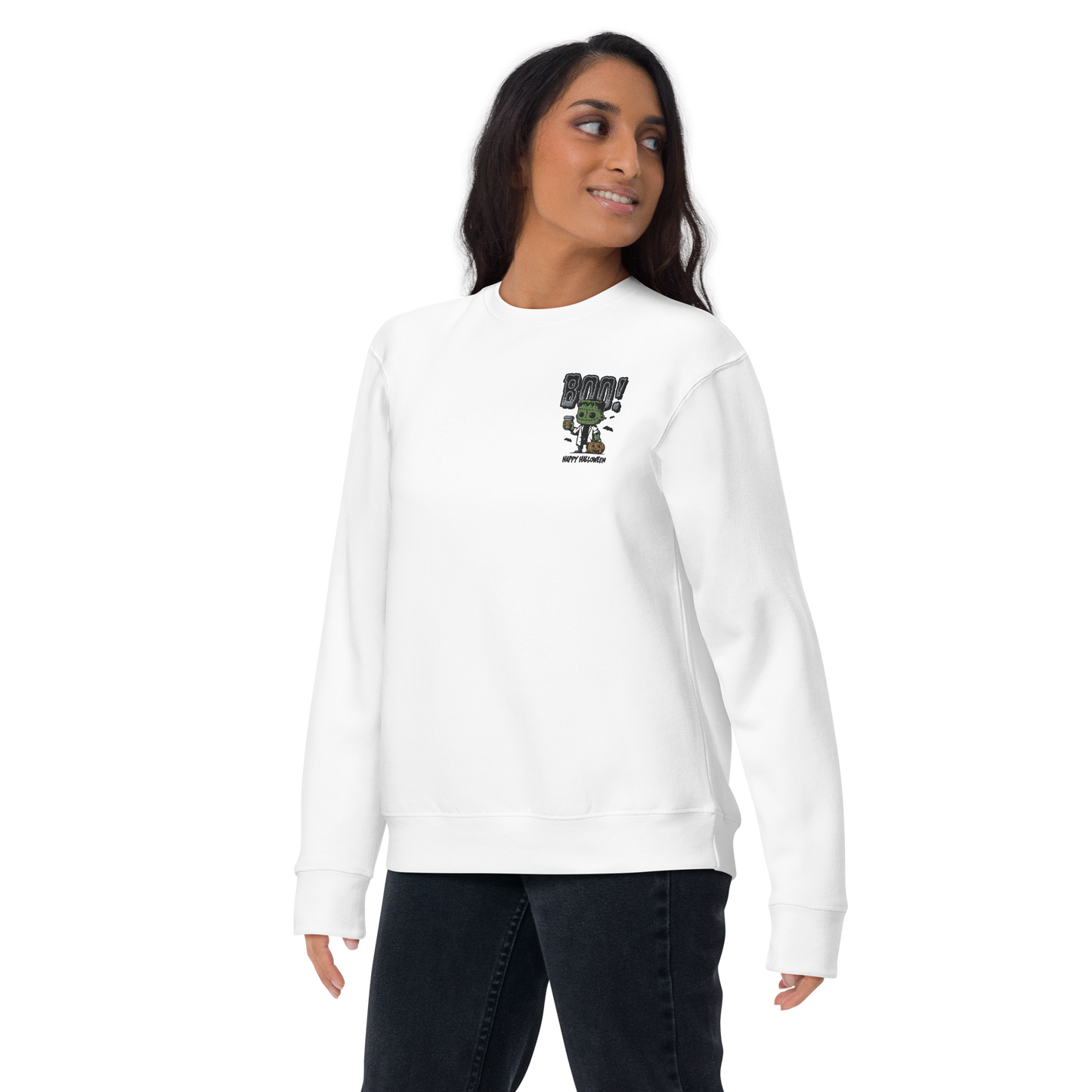 Frankenstein Boo | Soft-Wash Sweatshirt | Embroidered Soft-Wash Sweatshirt Syntax & Alchemy   