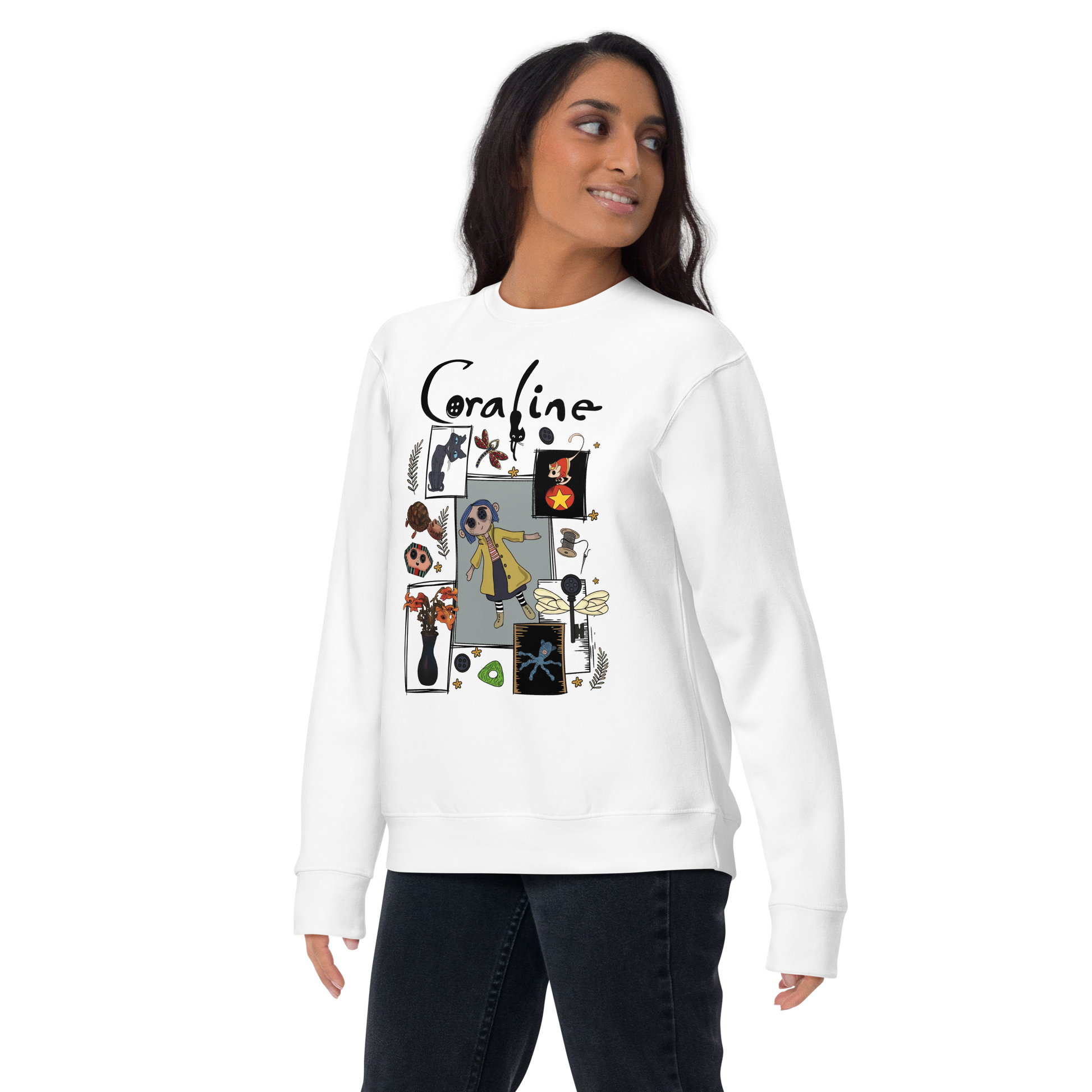 Coraline Collage | Soft-Wash Sweatshirt Soft-Wash Sweatshirt Syntax & Alchemy   