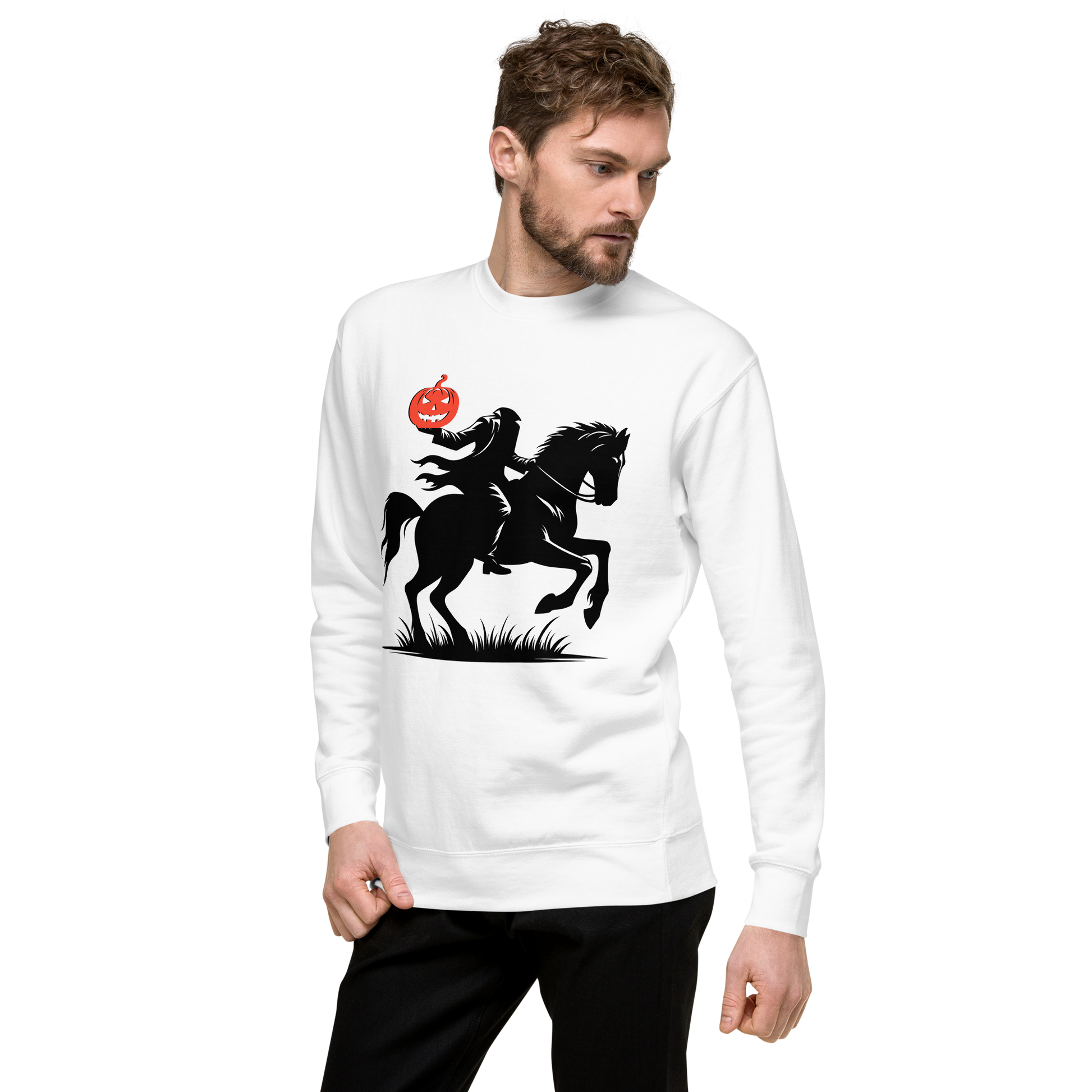 Headless Horseman Pumpkin Head | Soft-Wash Sweatshirt Soft-Wash Sweatshirt Syntax & Alchemy   