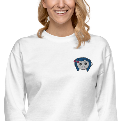 Coraline Button Eyes | Soft-Wash Sweatshirt | Embroidered Soft-Wash Sweatshirt Syntax & Alchemy   