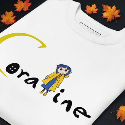 Coraline Button Eyes | Soft-Wash Sweatshirt Soft-Wash Sweatshirt Syntax & Alchemy   