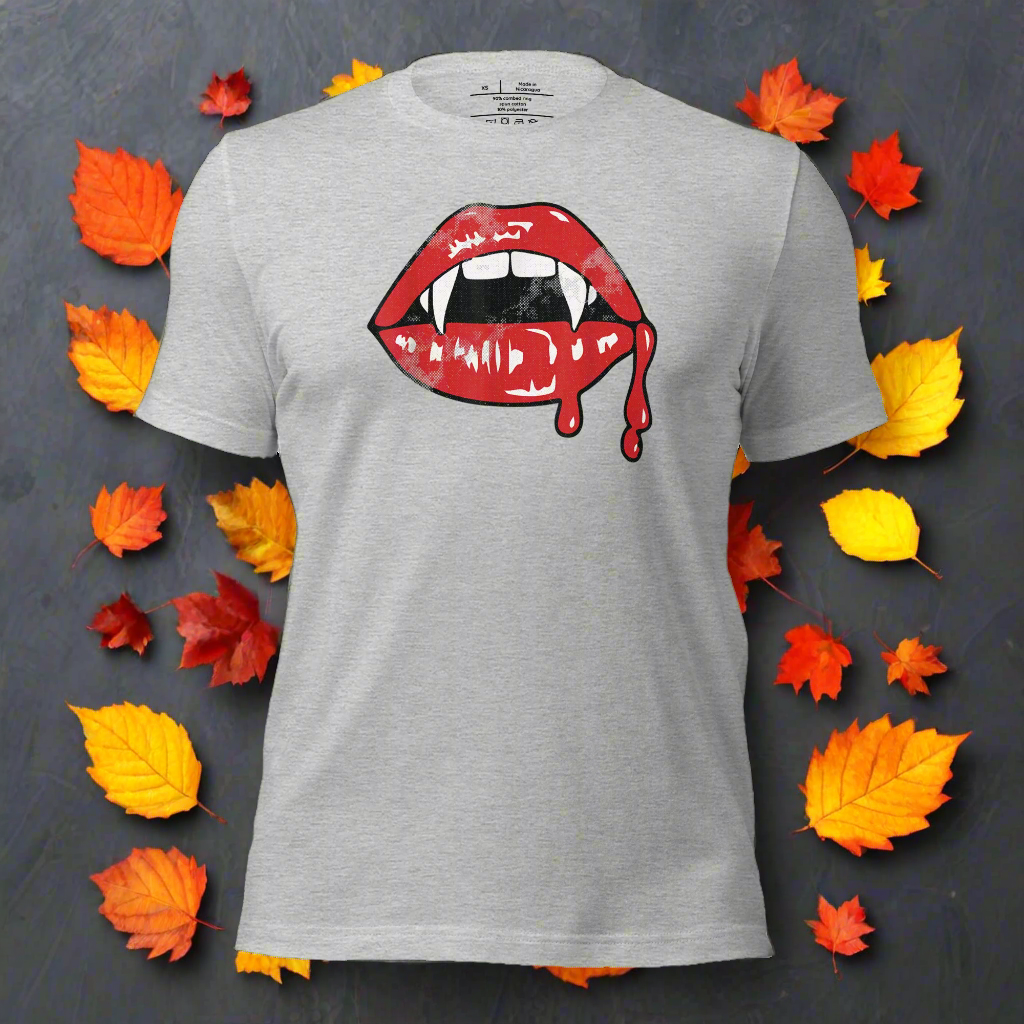 Vampire Kiss | Airlume Cotton T-Shirt Women's T-Shirt Syntax & Alchemy   