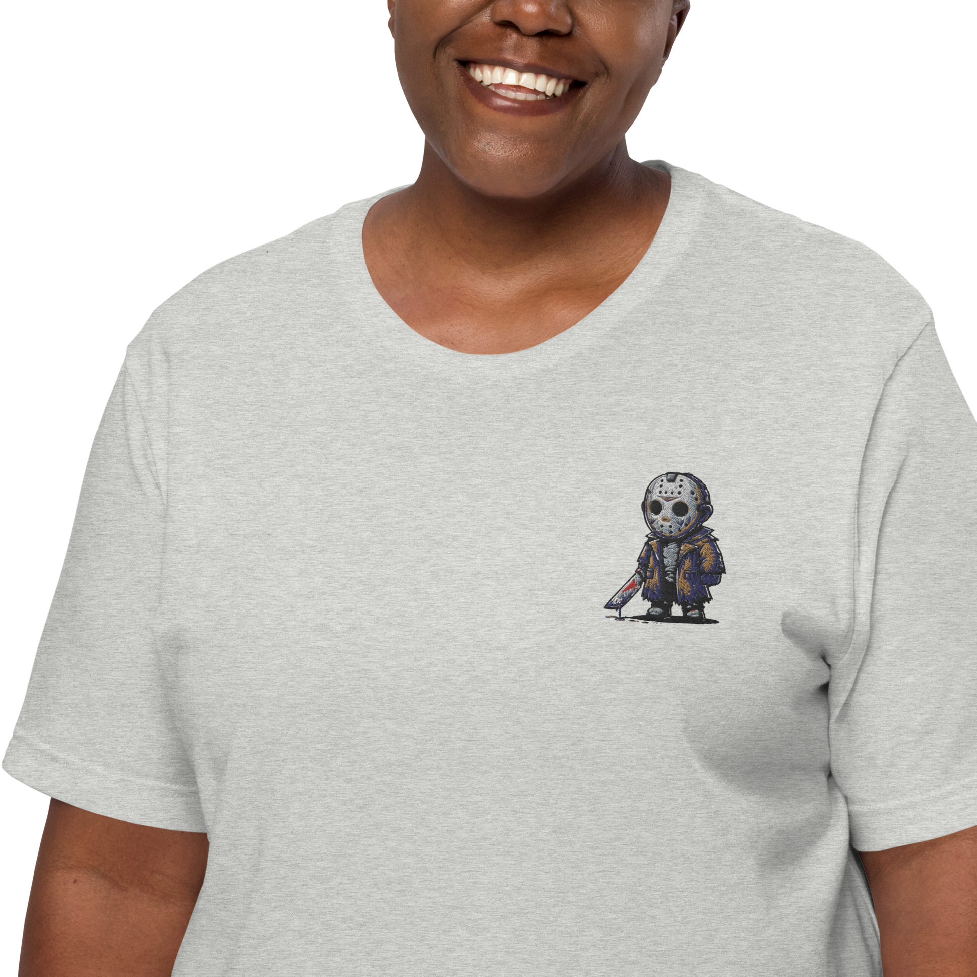 Jason Voorhees | Airlume Cotton T-Shirt | Embroidered Women's T-Shirt Syntax & Alchemy   