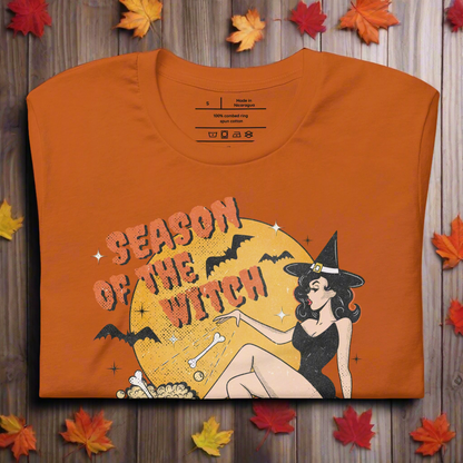 Season of the Witch | Airlume Cotton T-Shirt Women's T-Shirt Syntax & Alchemy Autumn S 