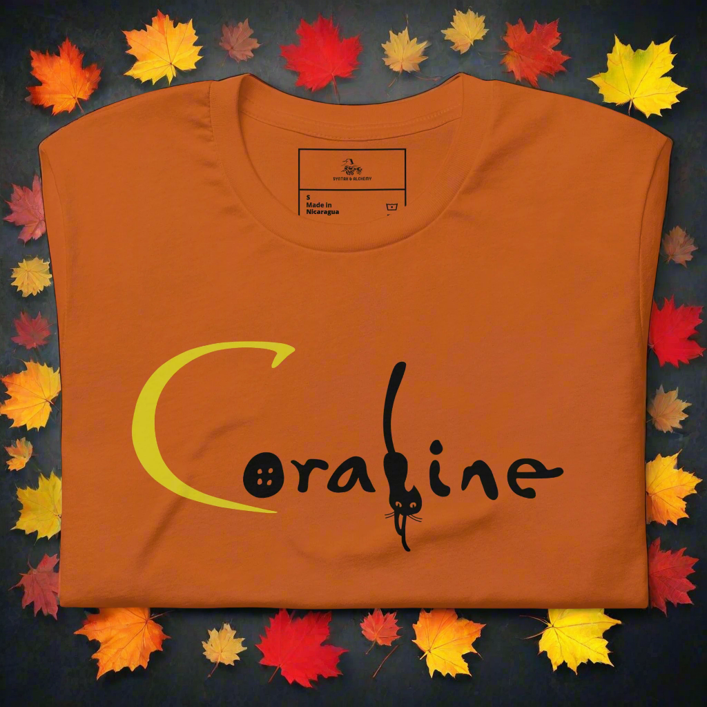 Coraline | Airlume Cotton T-Shirt | Button Sleeves Women's T-Shirt Syntax & Alchemy   