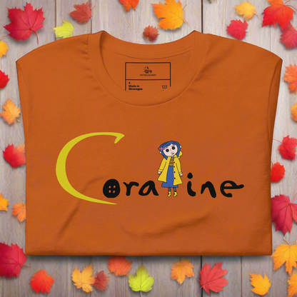 Coraline Button Eyes | Airlume Cotton T-Shirt Women's T-Shirt Syntax & Alchemy Autumn S 