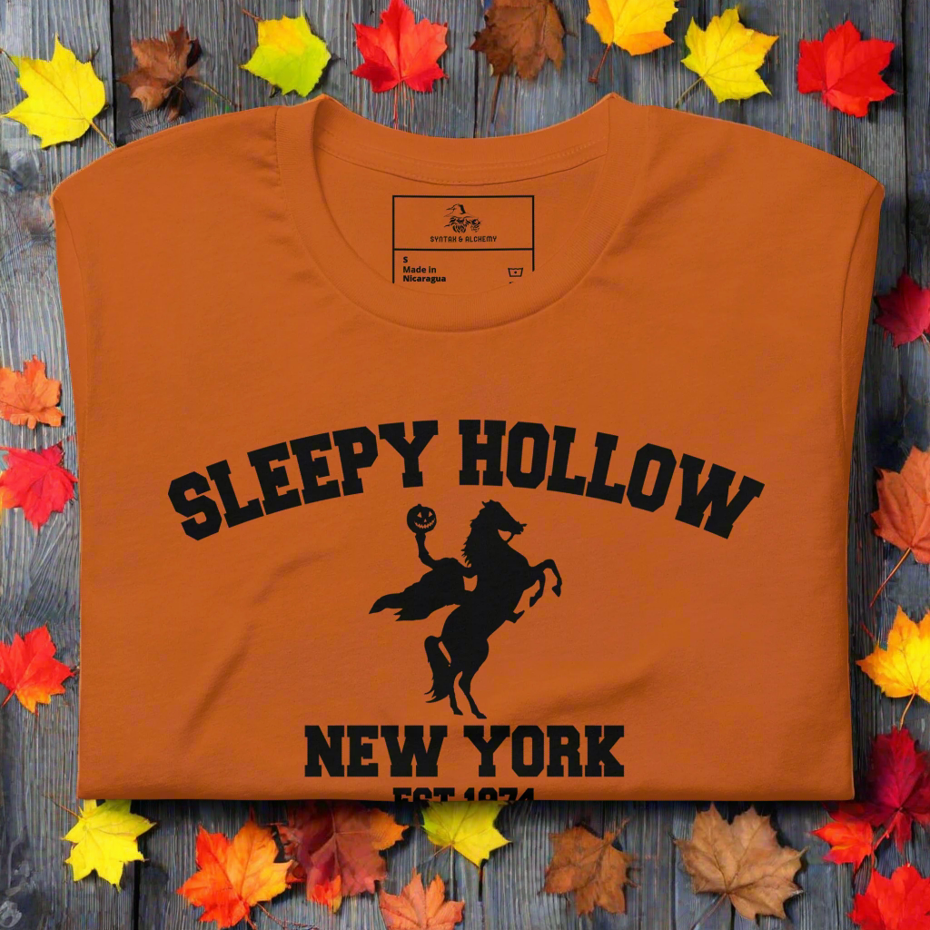 Sleepy Hollow | Airlume Cotton T-Shirt Women's T-Shirt Syntax & Alchemy Autumn S 