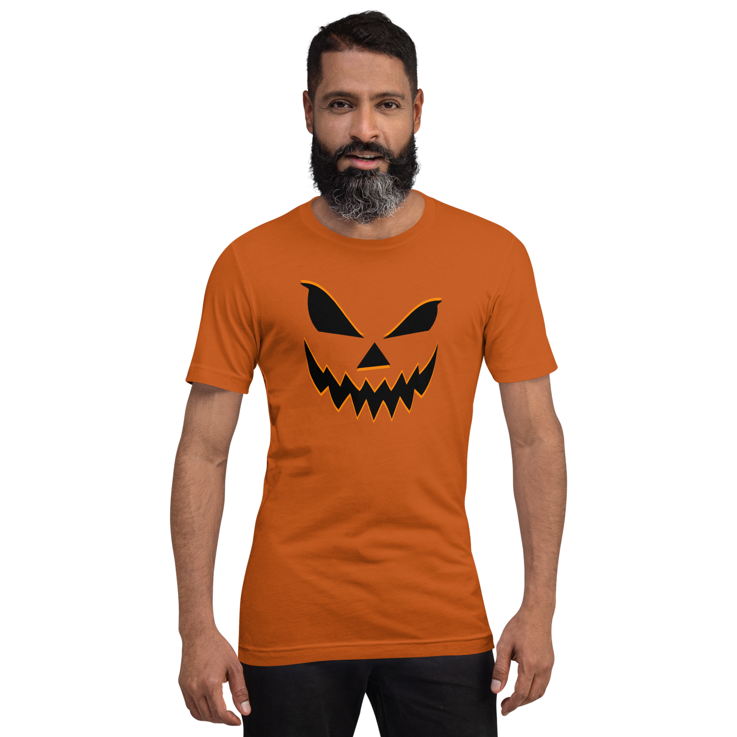 Smiling Jack O Lantern | Airlume Cotton T-Shirt Women's T-Shirt Syntax & Alchemy   