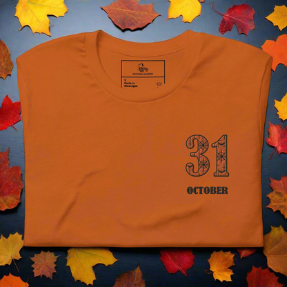 31 October | Airlume Cotton T-Shirt | Embroidered Women's T-Shirt Syntax & Alchemy Autumn S 