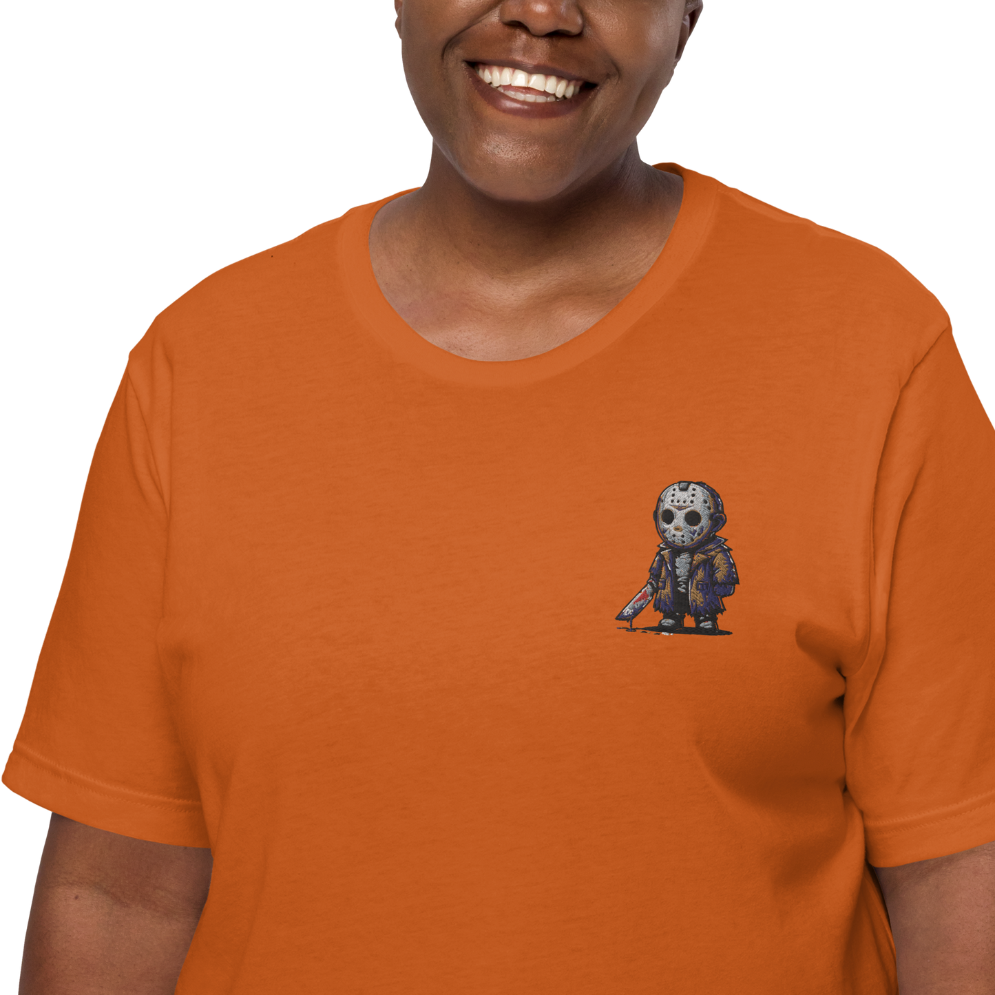 Jason Voorhees | Airlume Cotton T-Shirt | Embroidered Women's T-Shirt Syntax & Alchemy   