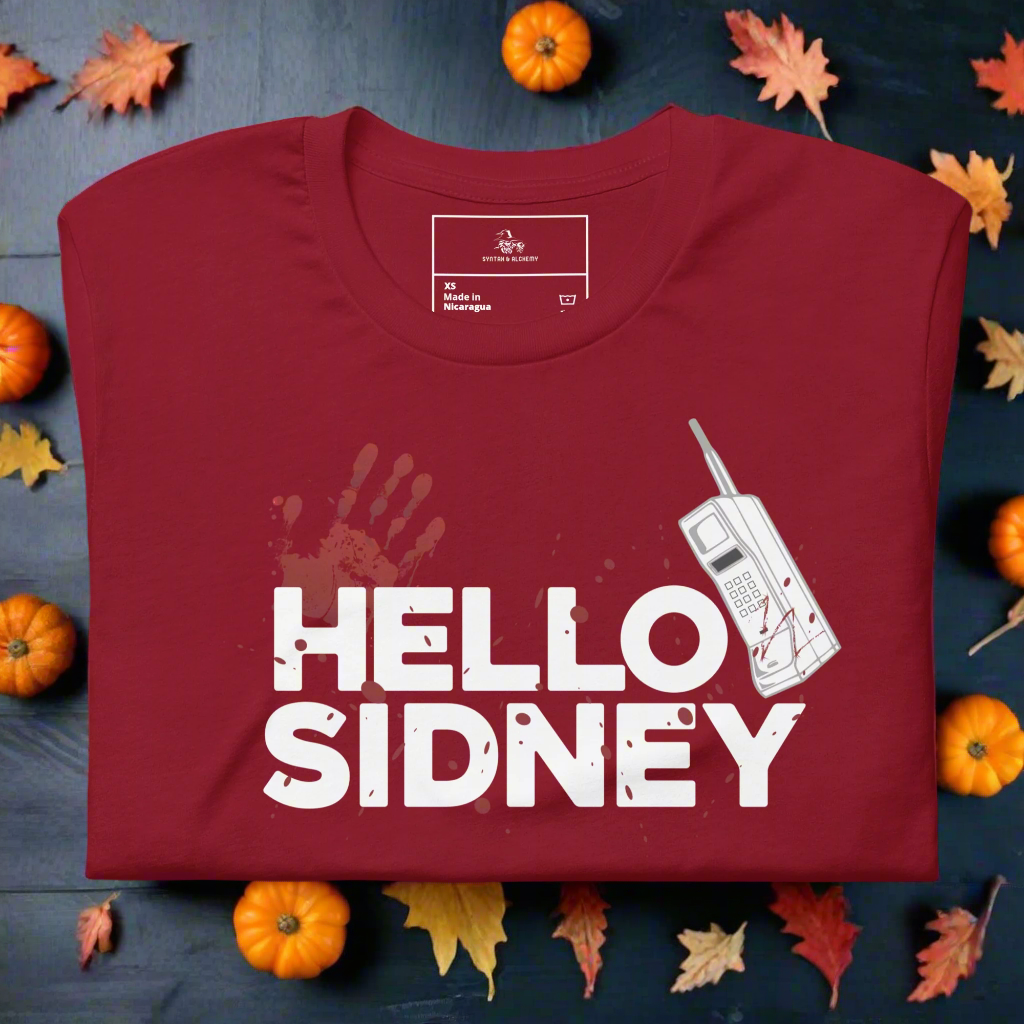 Hello Sidney | Airlume Cotton T-Shirt Women's T-Shirt Syntax & Alchemy Cardinal XS 