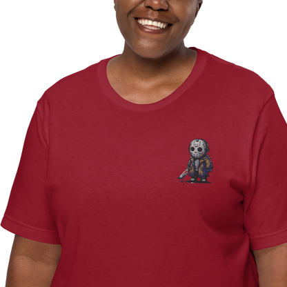 Jason Voorhees | Airlume Cotton T-Shirt | Embroidered Women's T-Shirt Syntax & Alchemy   