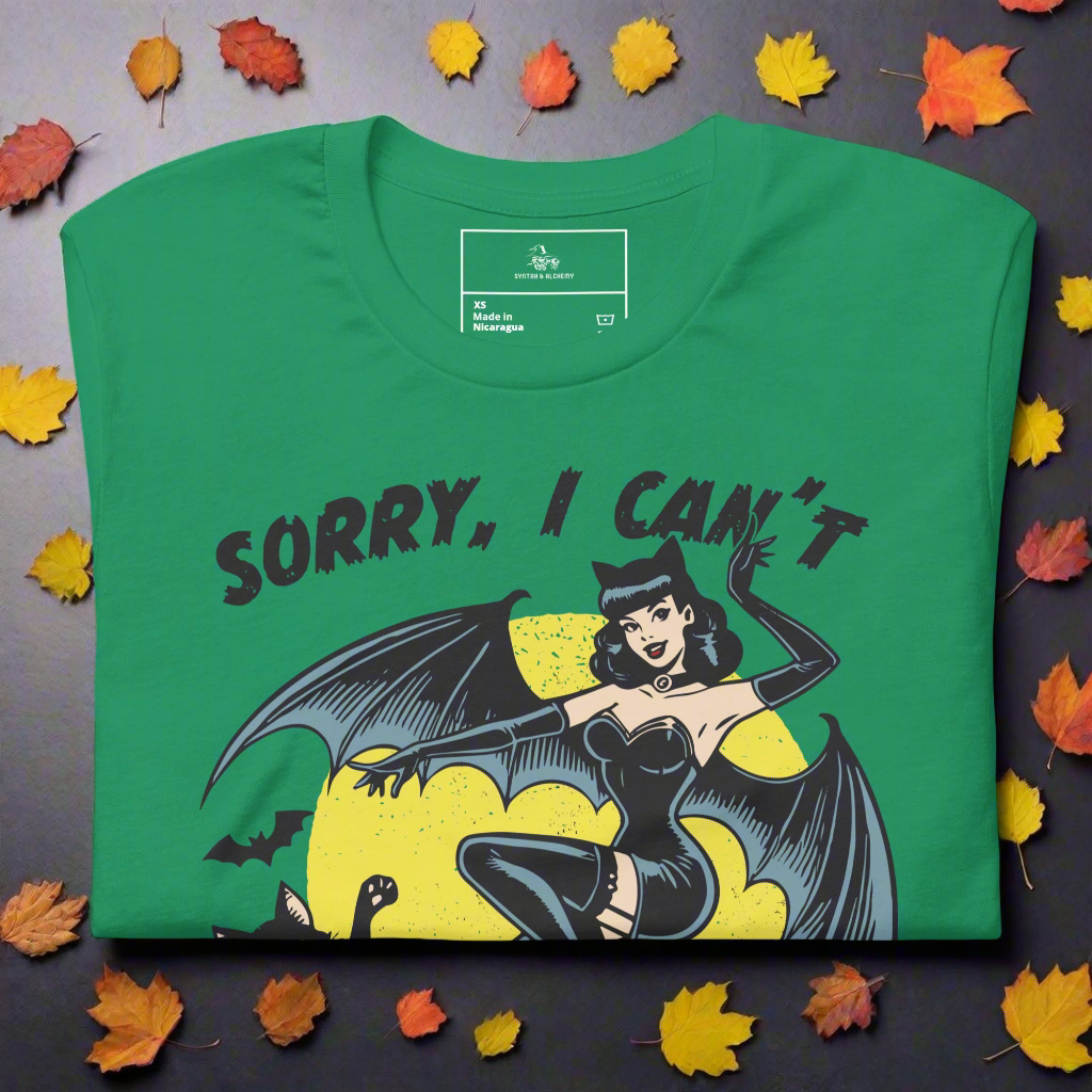 Sorry, I Can't | Airlume Cotton T-Shirt Women's T-Shirt Syntax & Alchemy Kelly XS 