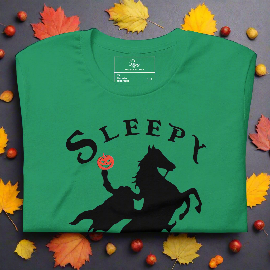 Sleepy Hollow Horseman | Airlume Cotton T-Shirt Women's T-Shirt Syntax & Alchemy Kelly XS 