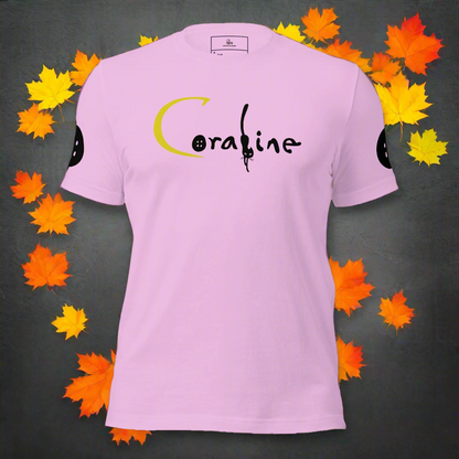 Coraline | Airlume Cotton T-Shirt | Button Sleeves Women's T-Shirt Syntax & Alchemy Lilac S 