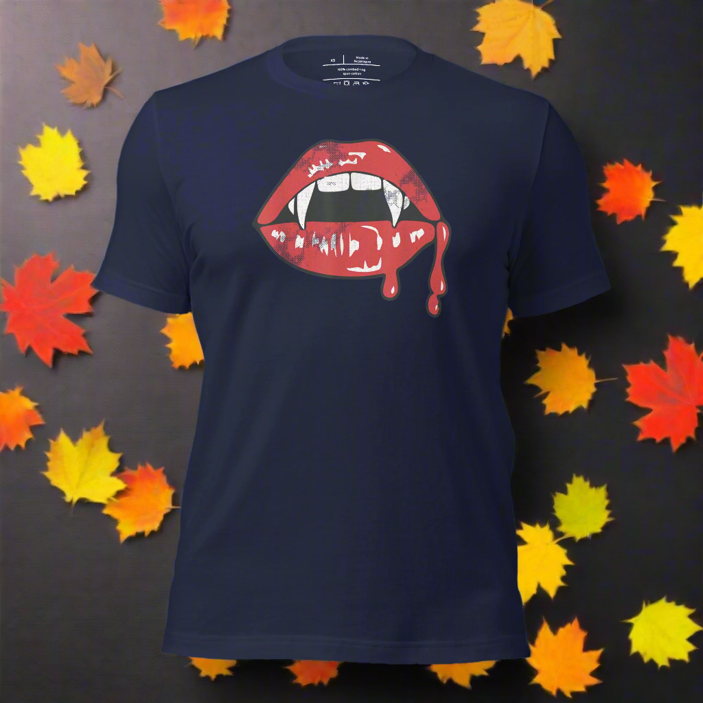 Vampire Kiss | Airlume Cotton T-Shirt Women's T-Shirt Syntax & Alchemy   