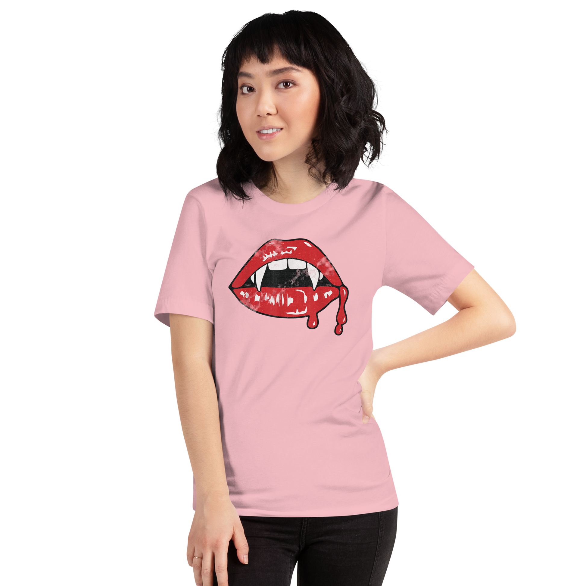 Vampire Kiss | Airlume Cotton T-Shirt Women's T-Shirt Syntax & Alchemy   