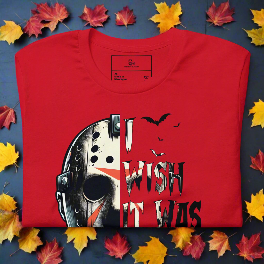 Friday the 13th | Airlume Cotton T-Shirt Women's T-Shirt Syntax & Alchemy Red XS 