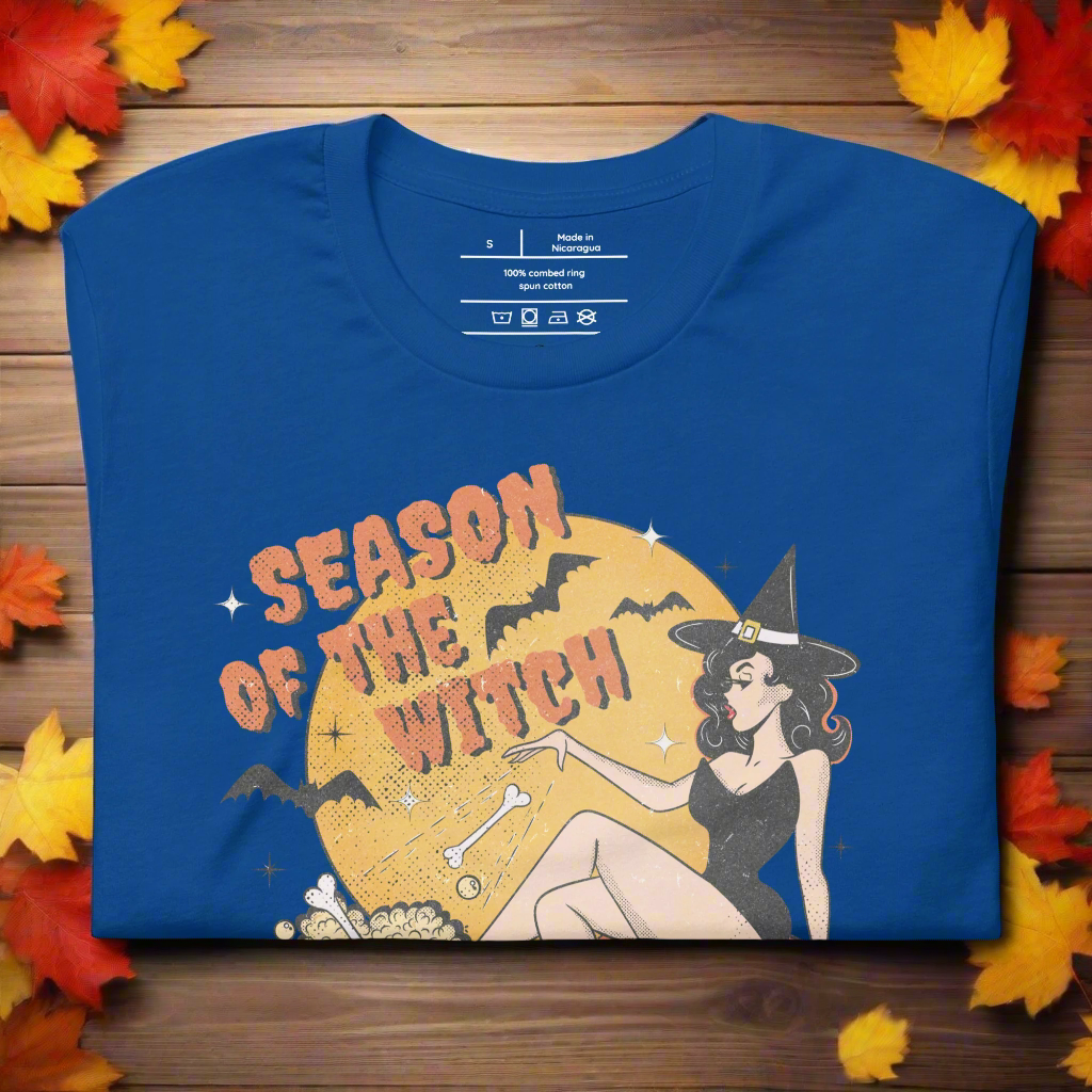 Season of the Witch | Airlume Cotton T-Shirt Women's T-Shirt Syntax & Alchemy True Royal S 