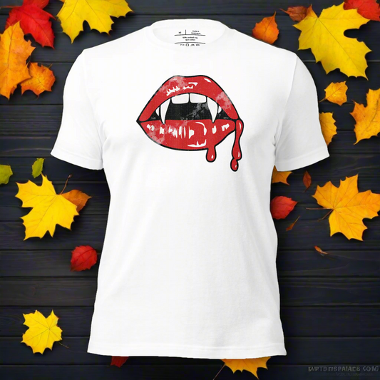 Vampire Kiss | Airlume Cotton T-Shirt Women's T-Shirt Syntax & Alchemy   