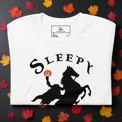 Sleepy Hollow Horseman | Airlume Cotton T-Shirt Women's T-Shirt Syntax & Alchemy White XS 