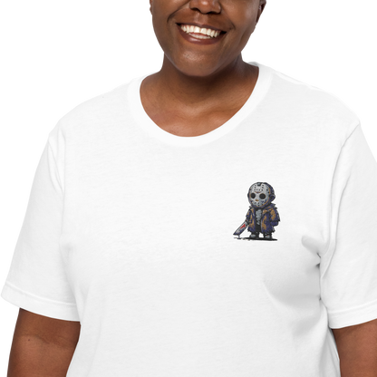 Jason Voorhees | Airlume Cotton T-Shirt | Embroidered Women's T-Shirt Syntax & Alchemy   