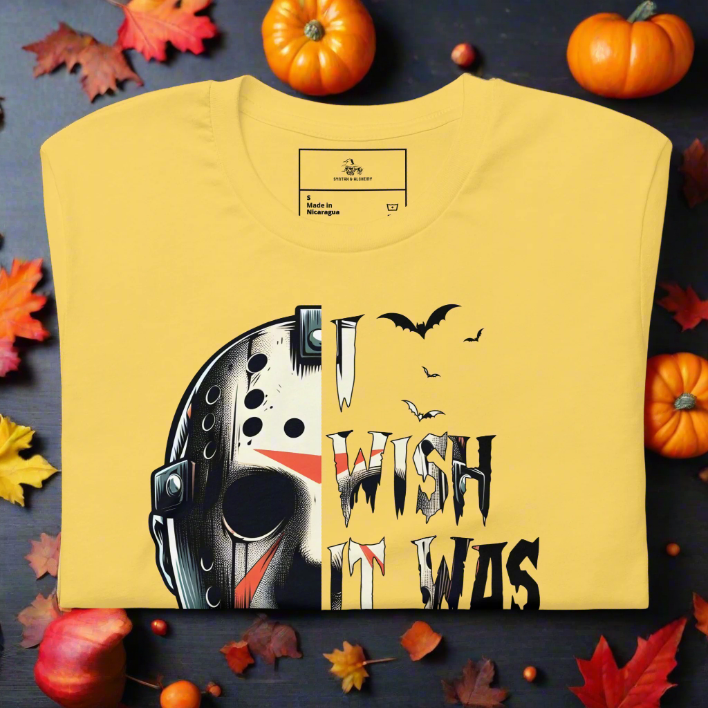 Friday the 13th | Airlume Cotton T-Shirt Women's T-Shirt Syntax & Alchemy Yellow S 