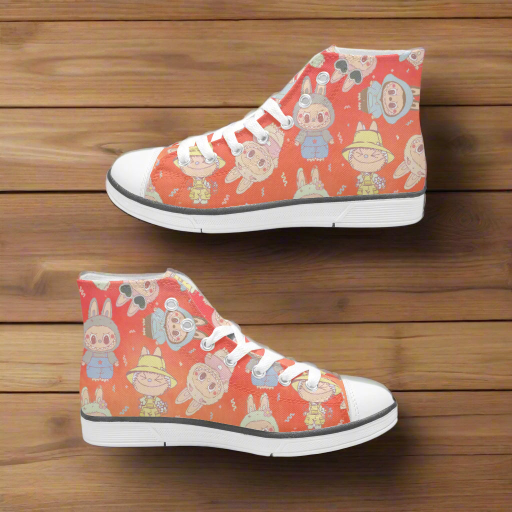 Labubu Monsters | Kids & Youth High Top Sneakers | Summer Variant - Syntax & Alchemy
