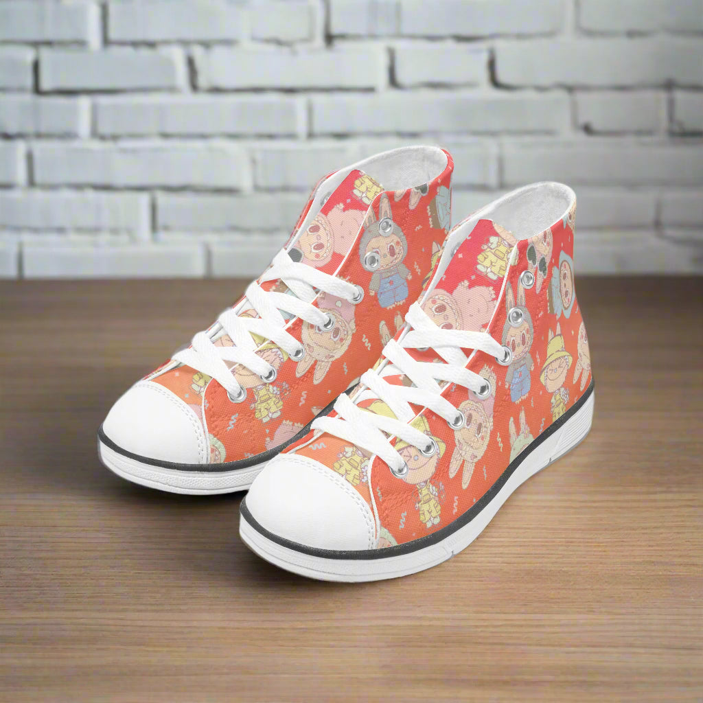 Labubu Monsters | Kids & Youth High Top Sneakers | Summer Variant - Syntax & Alchemy