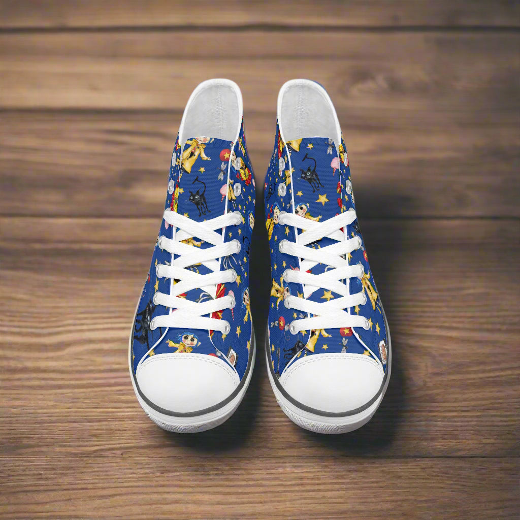 Twitchy Witchy Girl | Kids & Youth High Top Sneakers - Syntax & Alchemy