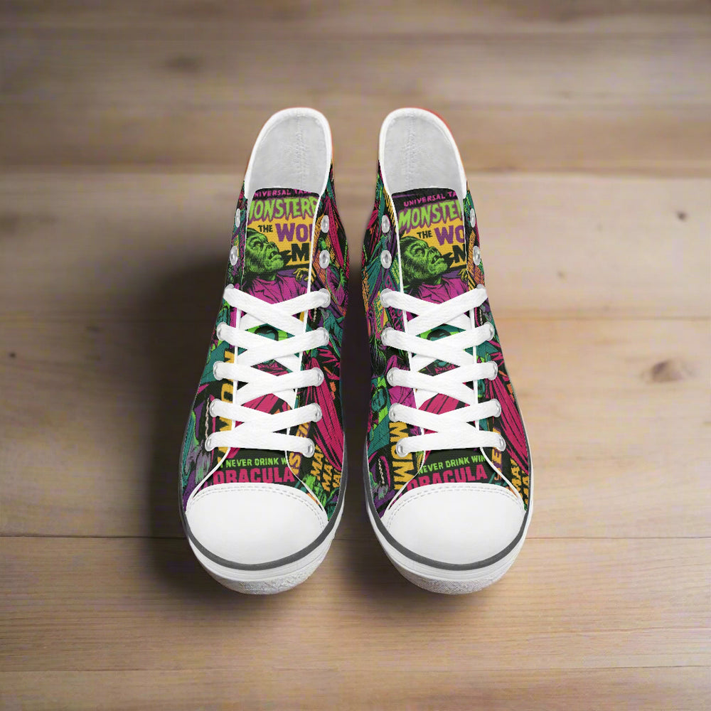 Universal Monsters | Kids & Youth High Top Sneakers - Syntax & Alchemy