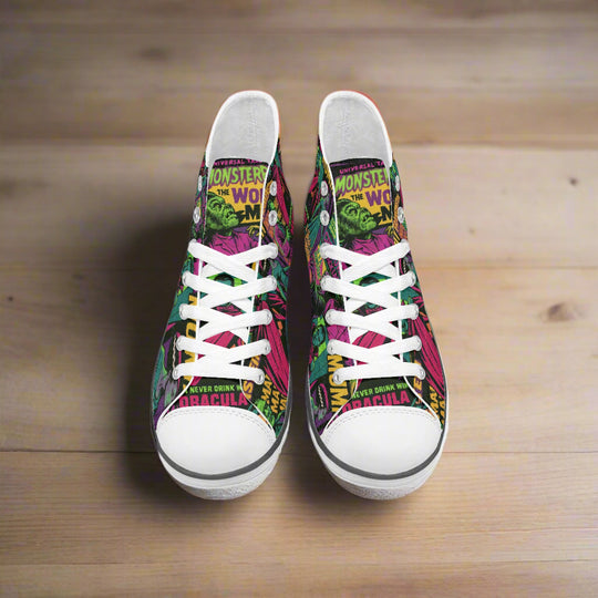 Universal Monsters | Kids & Youth High Top Sneakers - Syntax & Alchemy