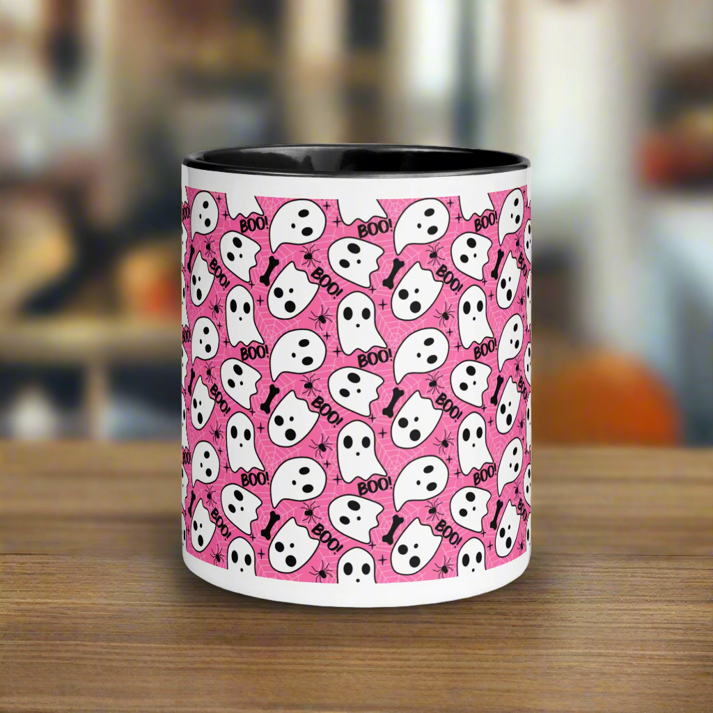 Pink Boo | Ceramic Mug Ceramic Mugs Syntax & Alchemy   