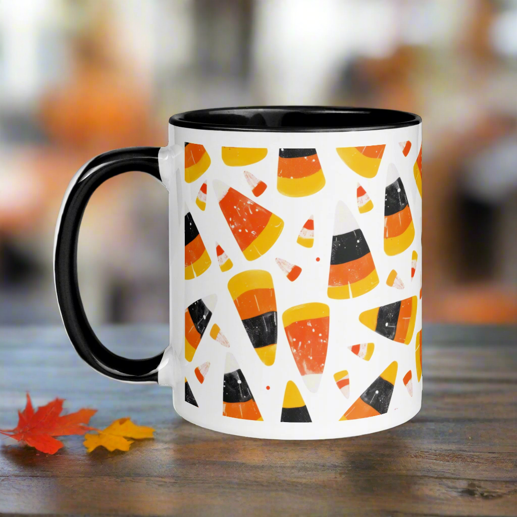 Candy Corn | Ceramic Mug Ceramic Mugs Syntax & Alchemy Black 11 oz 