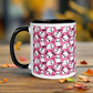 Pink Boo | Ceramic Mug Ceramic Mugs Syntax & Alchemy Dark Blue 11 oz 