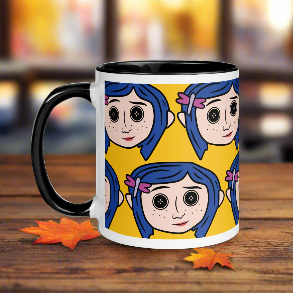 Coraline Button Eyes | Ceramic Mug Ceramic Mugs Syntax & Alchemy 11 oz  