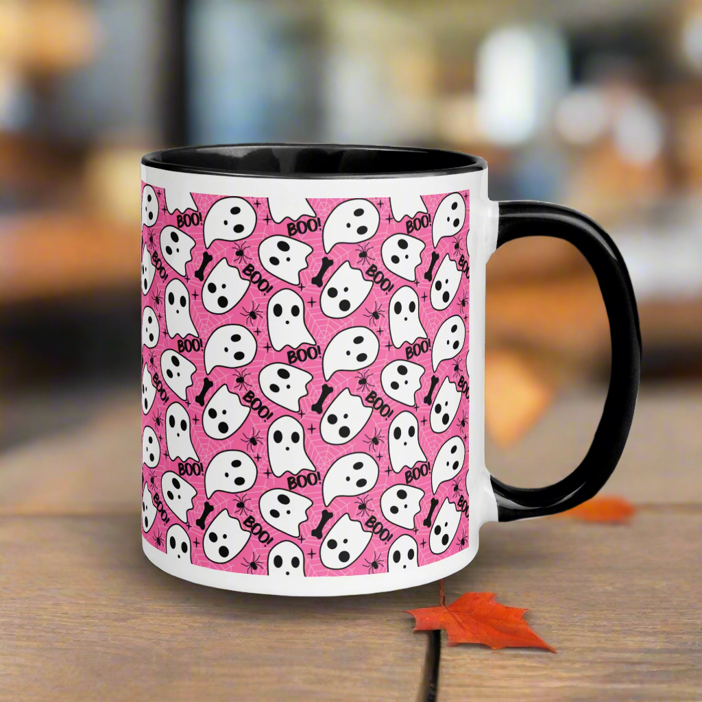 Pink Boo | Ceramic Mug Ceramic Mugs Syntax & Alchemy   