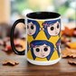 Coraline Button Eyes | Ceramic Mug Ceramic Mugs Syntax & Alchemy 15 oz  