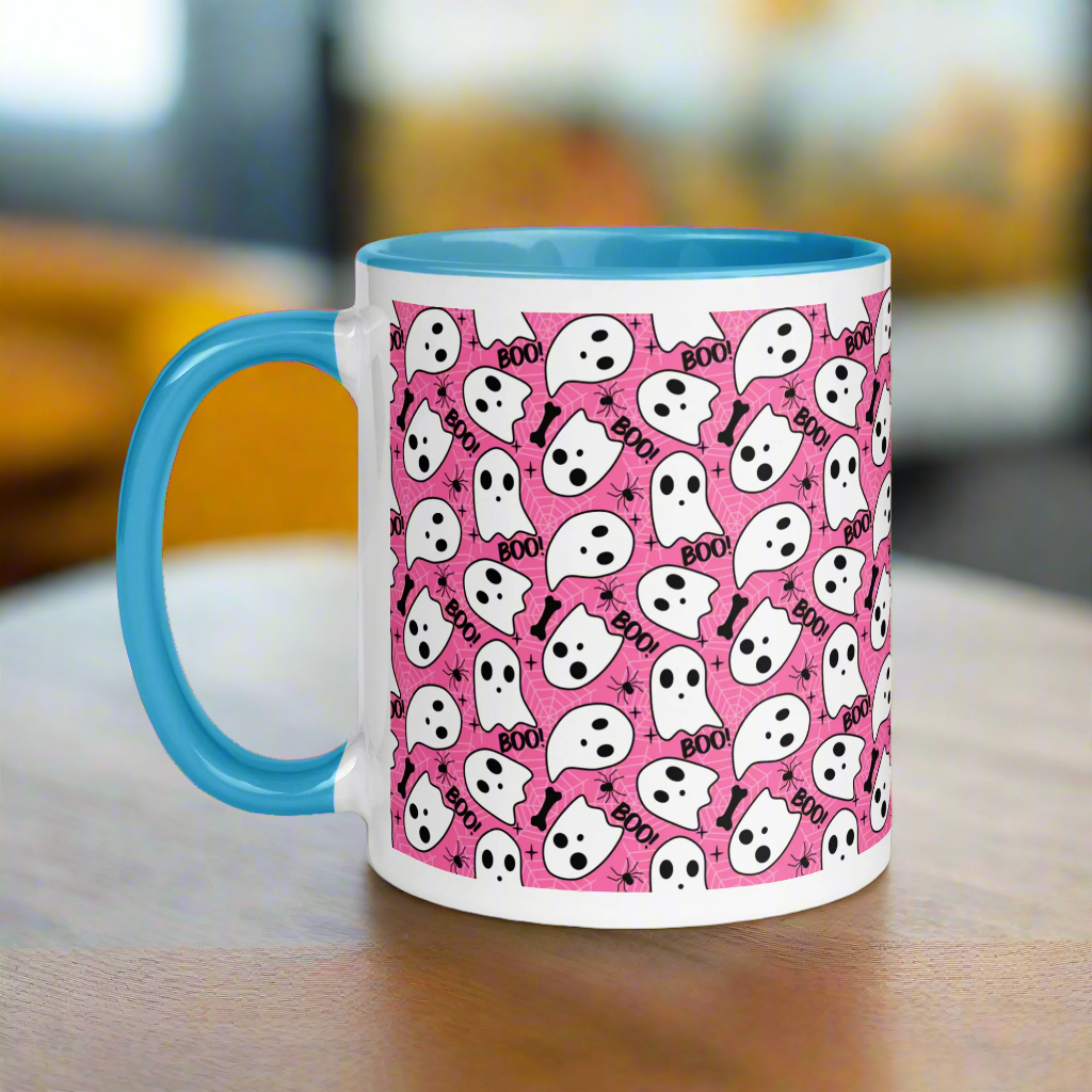 Pink Boo | Ceramic Mug Ceramic Mugs Syntax & Alchemy   