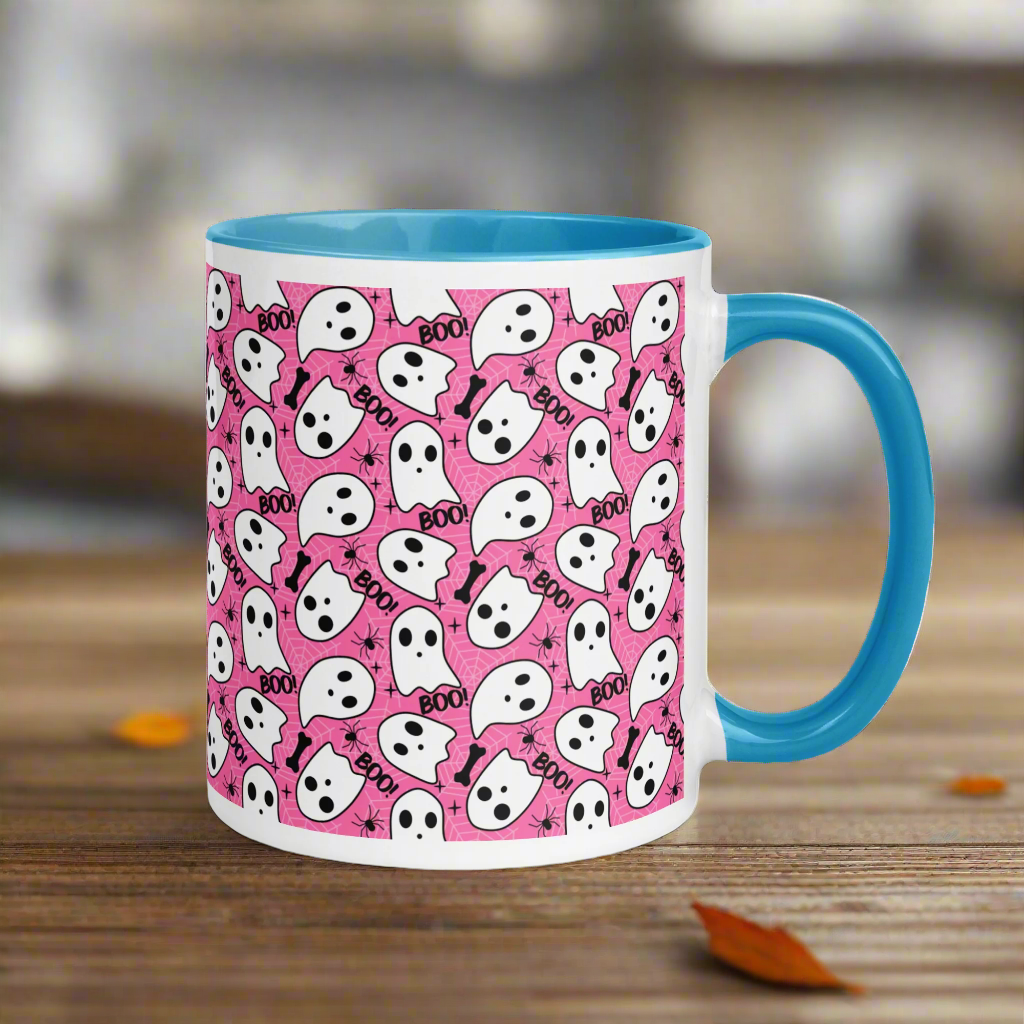 Pink Boo | Ceramic Mug Ceramic Mugs Syntax & Alchemy   