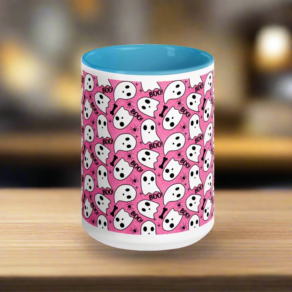 Pink Boo | Ceramic Mug Ceramic Mugs Syntax & Alchemy   