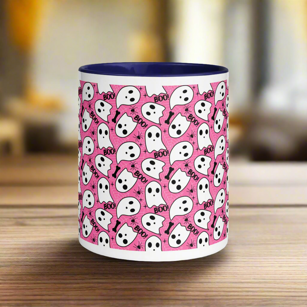 Pink Boo | Ceramic Mug Ceramic Mugs Syntax & Alchemy   