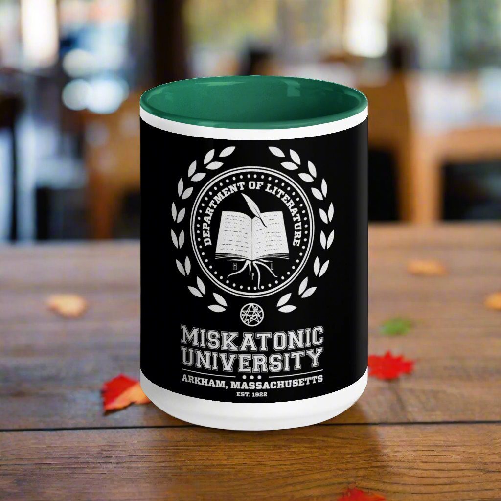 Miskatonic University | Ceramic Mug Ceramic Mugs Syntax & Alchemy Dark green 11 oz 