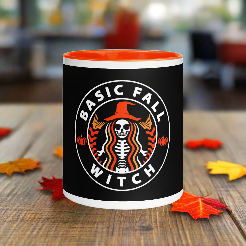 Basic Fall Witch | Ceramic Mug Ceramic Mugs Syntax & Alchemy Orange 11 oz 