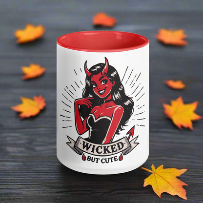 Wicked But Cute | Ceramic Mug Ceramic Mugs Syntax & Alchemy Red 11 oz 