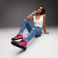 Twitchy Witchy Girl | Women & Girls High Top Canvas Sneakers | Neon Pink Variant Women's High Top Sneakers Syntax & Alchemy