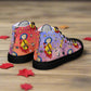 Twitchy Witchy Girl | Women & Girls High Top Canvas Sneakers | Sunset Variant Women's High Top Sneakers Syntax & Alchemy   